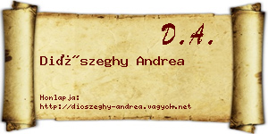 Diószeghy Andrea névjegykártya